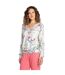 Womens/ladies Budding Floral Long-sleeved T-shirt Multicoloured PJ Salvage-2