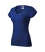 Womens/ladies V Neck Fitted T-shirt Royal Blue Malfini-3