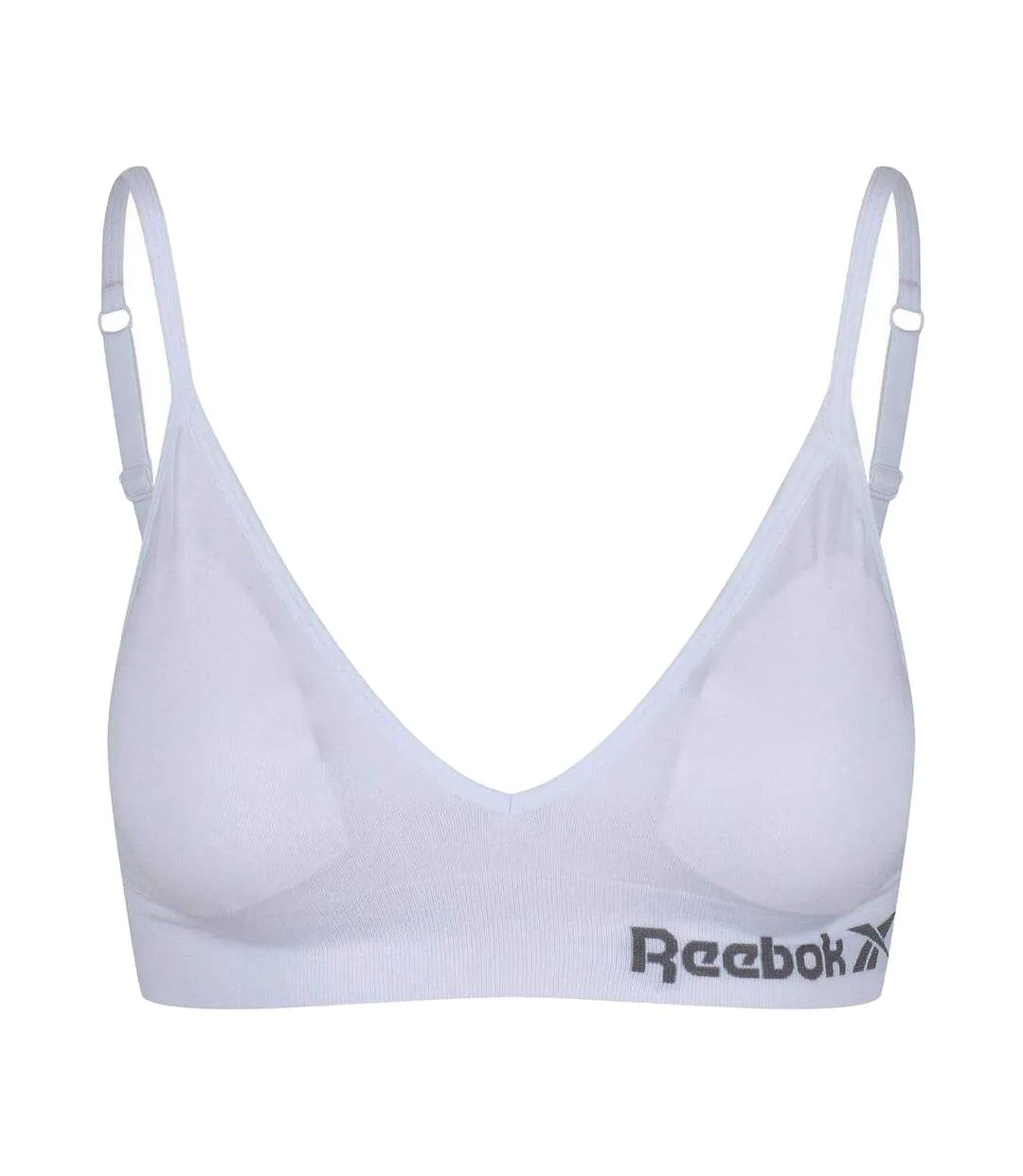 Womens/ladies Justine Seamless Bra White Reebok-1