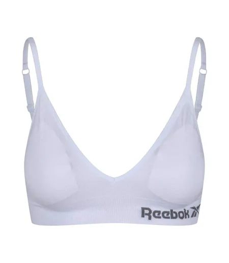 Womens/ladies Justine Seamless Bra White Reebok