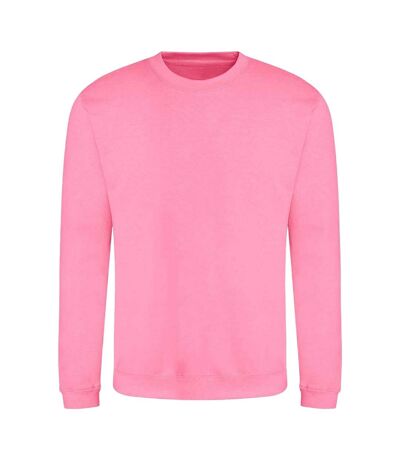 Adults unisex just hoods sweatshirt candyfloss pink Awdis