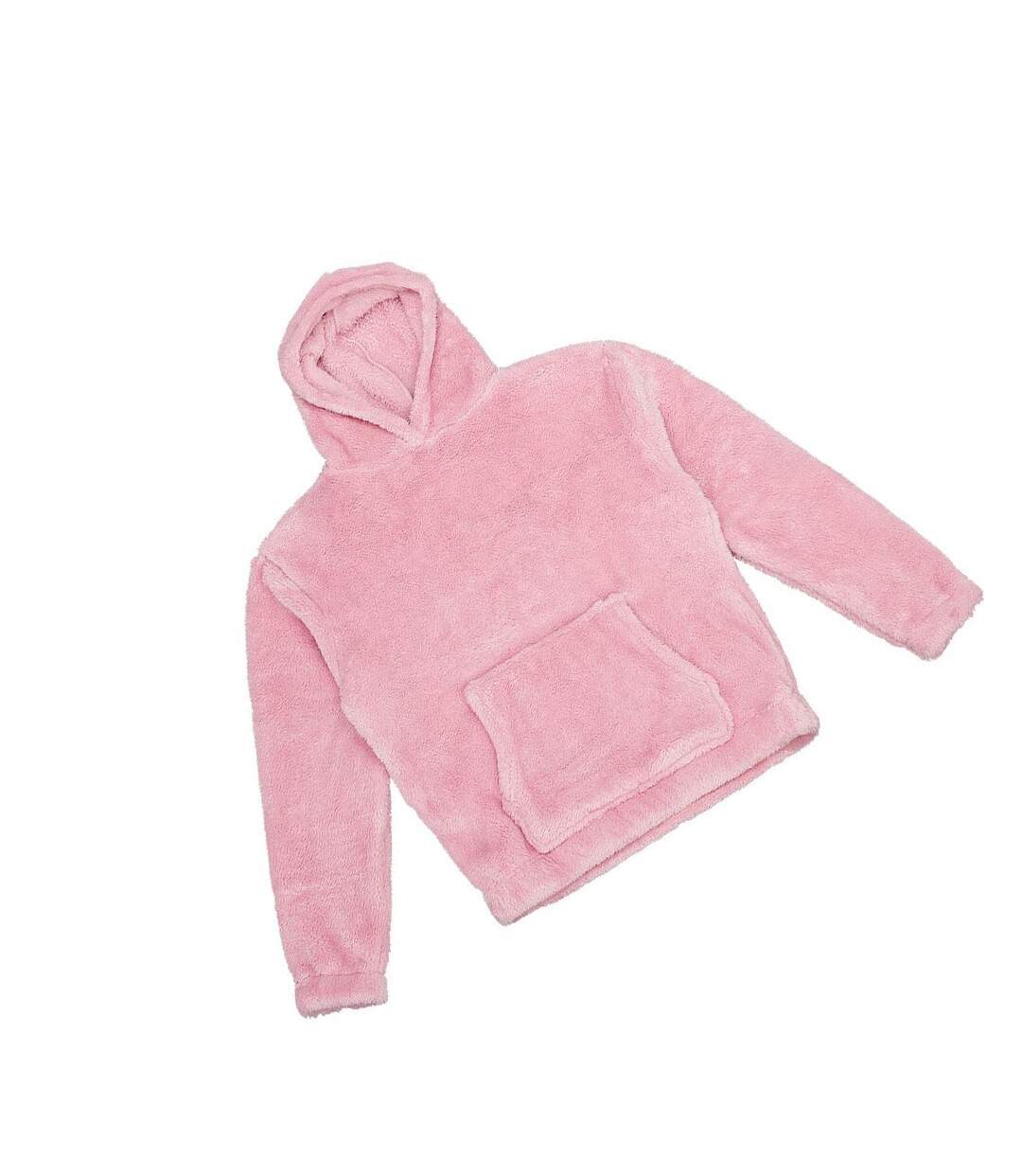 Sweat à capuche adulte rose pâle Brand Lab-2