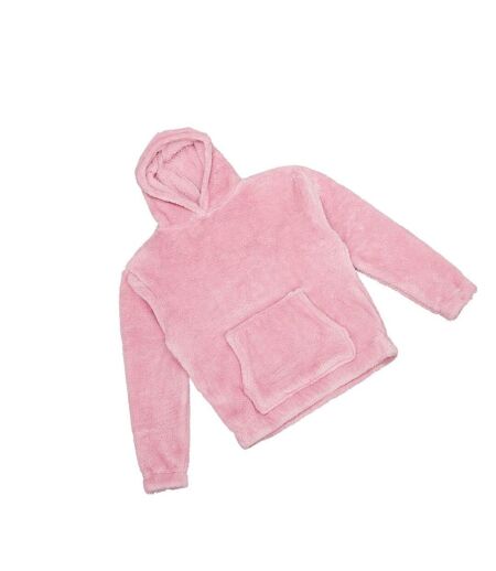 Sweat à capuche adulte rose pâle Brand Lab