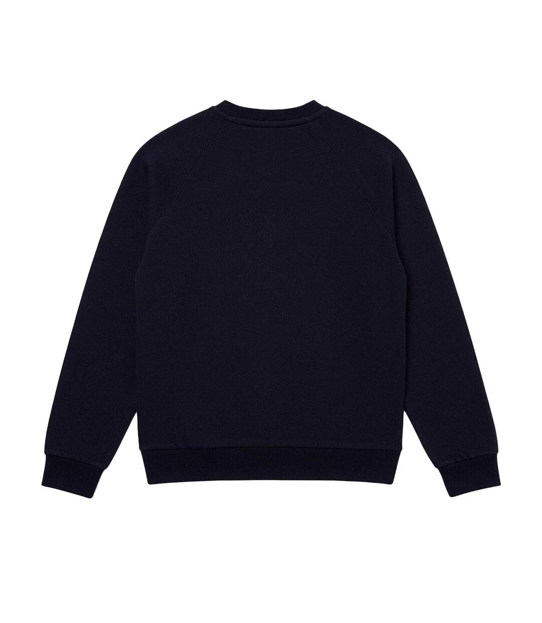 Womens/ladies Embroidered Logo Cotton Blend Sweatshirt Navy Lacoste-3