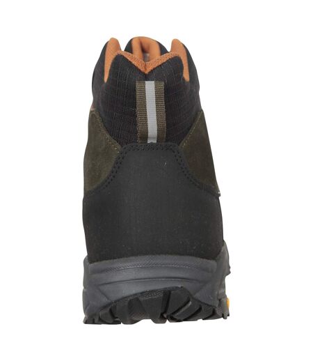Mountain Warehouse Mens Extreme Rockies Leather Walking Boots (Khaki Green) - UTMW2021