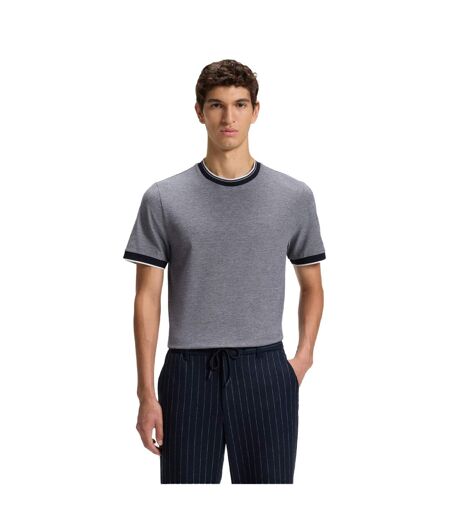 Mens Piqué T-shirt Dark Blue Boss