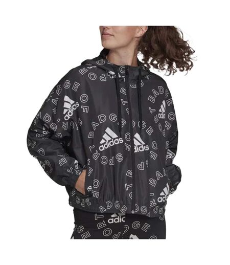 Veste noire femme adidas bluv - l
