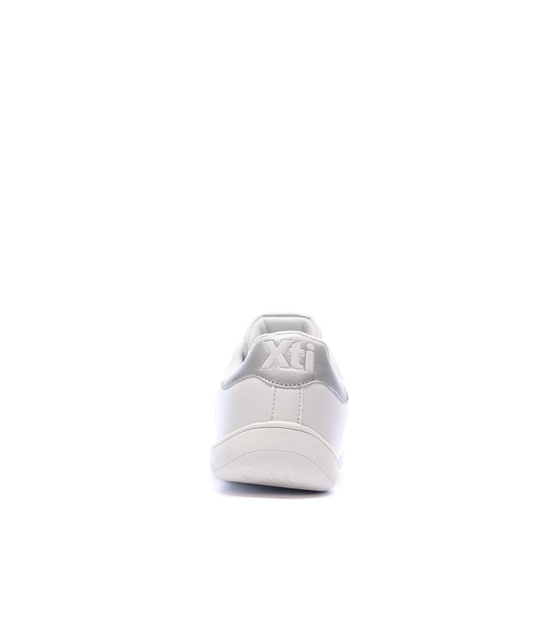 Baskets blanches/argent femme xti plata-3