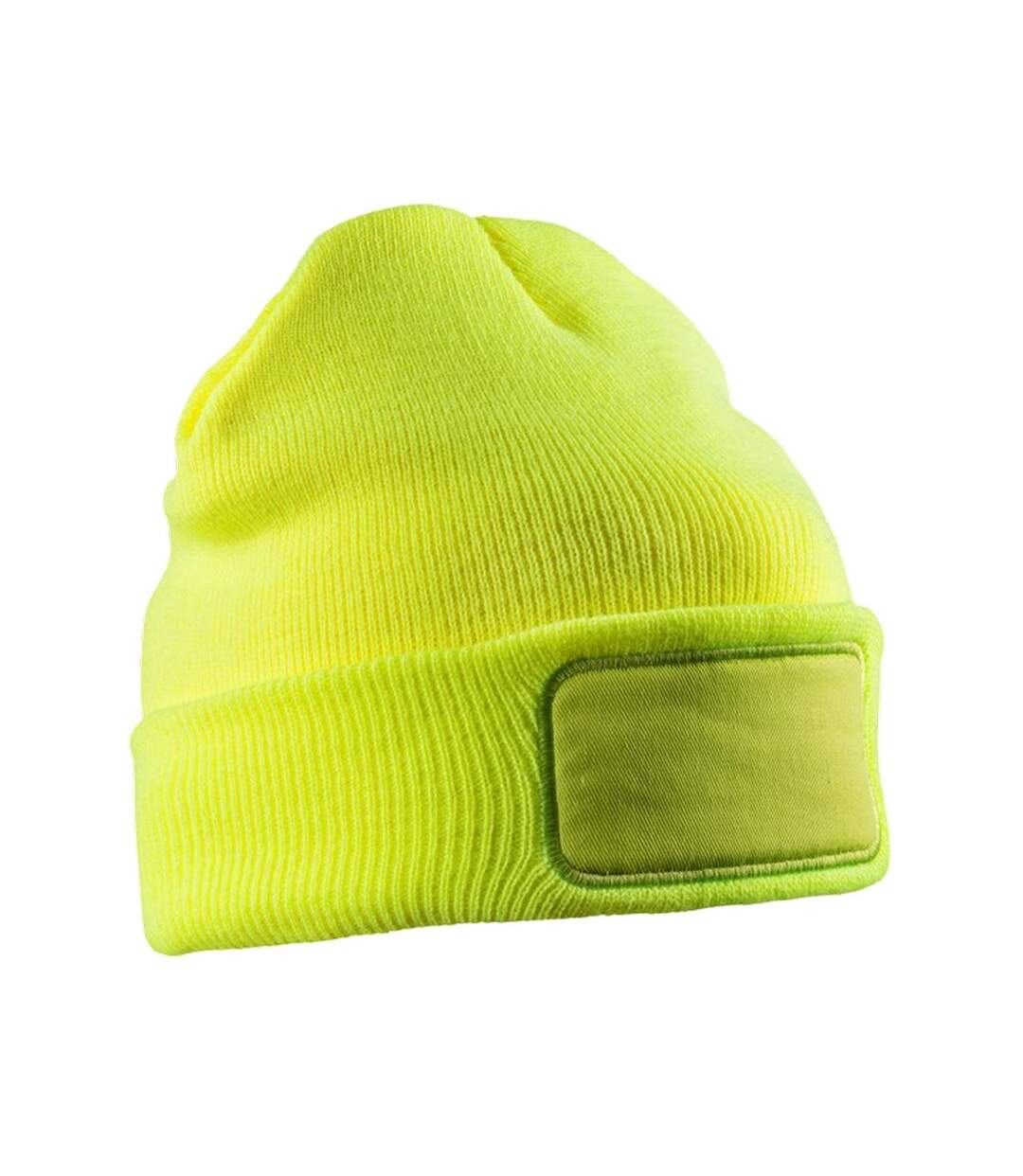 Bonnet adulte jaune fluo Result Winter Essentials-1