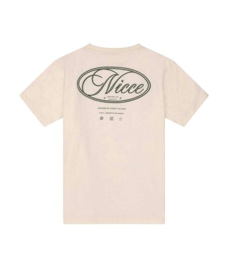T-shirt Motif/style Imprimé Au Dos Grant Homme Blanc Cassé Nicce