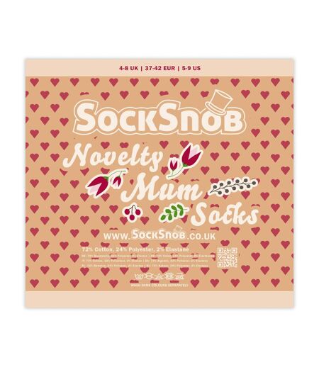 3 Pack Ladies Mum Novelty Socks Fun Patterned Socks | Mother's Day Gift