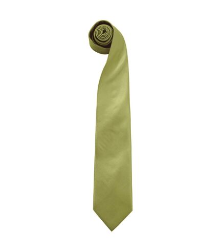 Premier Mens Fashion Colors Work Clip On Tie (Lime) (One Size)