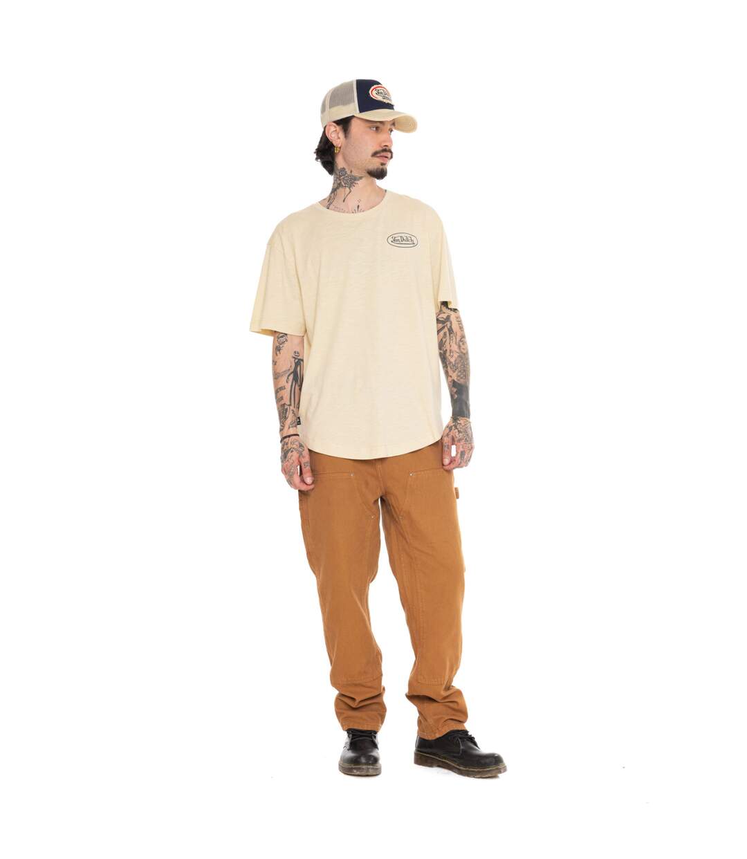 T-shirt homme comfort en jersey print devant et dos Oil Vondutch-5