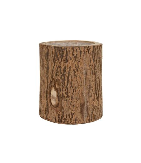 Cache-Pot Rond en Bois Berk 32cm Naturel