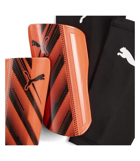 Protège-Tibias rouges/noires homme puma flex guard
