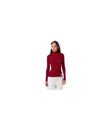 Womens/ladies Turtle Neck Slim Long-sleeved Sweater Top Winery Calvin Klein
