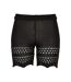 Short Motif/style Crochet Femme Noir Urban Classics-1