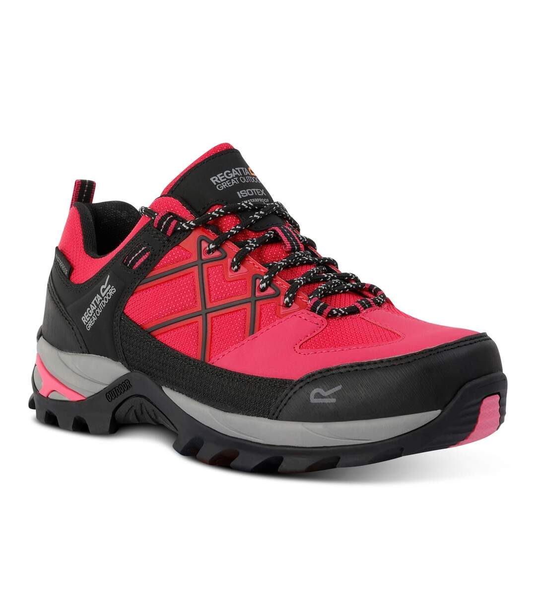 Chaussures De Marche Samaris Femme Rose Fluo Regatta-1