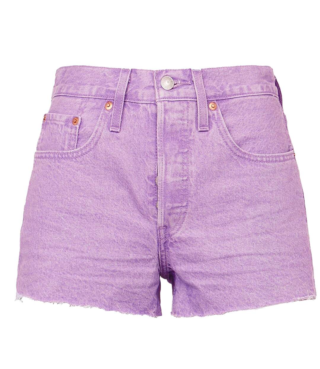 Womens/ladies 501 Original Shorts Lavender Levis-1