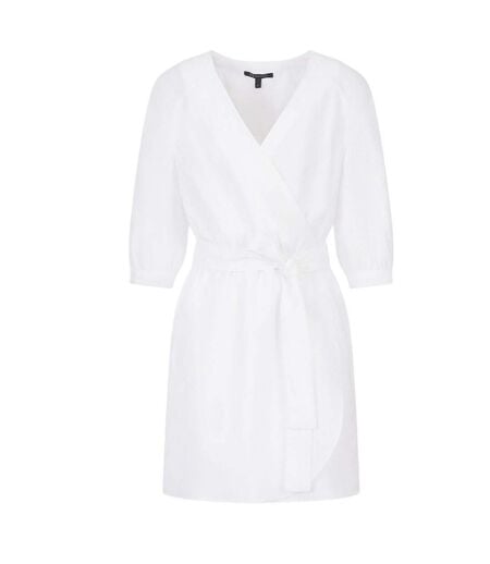 Robe Courte Motif/style Uni Femme Blanc Armani Exchange