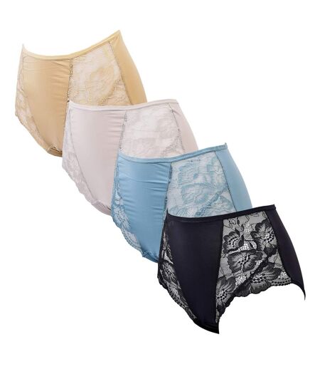 Culotte Microfibre TRESS Dentelle 5026W Pack de 4