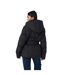 Doudoune À Capuche Motif/style Court Femme Noir Brave Soul-3