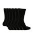 6 Pack Mens Non Elastic Patterned Bigfoot Cotton Socks-1
