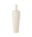 Vase Déco en Ciment Lauwra 100cm Blanc-1