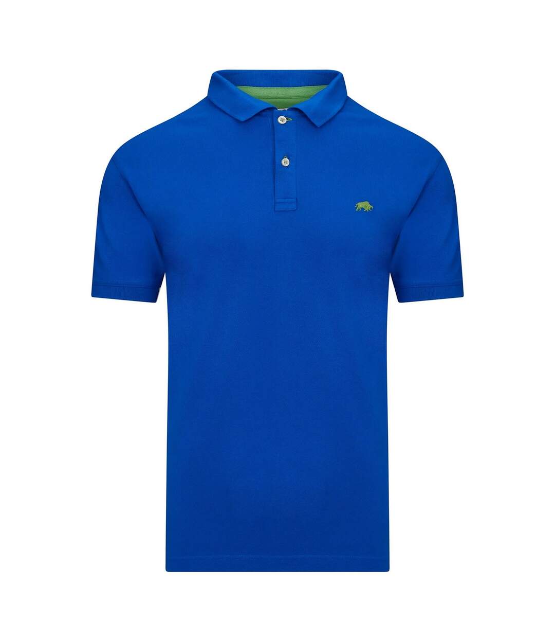 Mens Classic Organic Polo Shirt Cobalt Blue Raging Bull-1