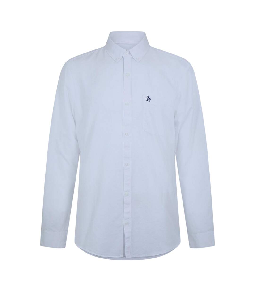 Mens Oxford Long-sleeved Button-down Shirt White Original Penguin-1