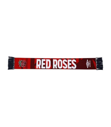 24/25 england red roses winter scarf one size flame scarlet/chilli pepper/true red Umbro