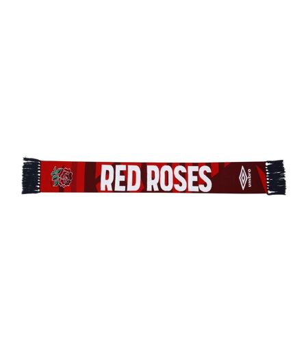 24/25 england red roses winter scarf one size flame scarlet/chilli pepper/true red Umbro