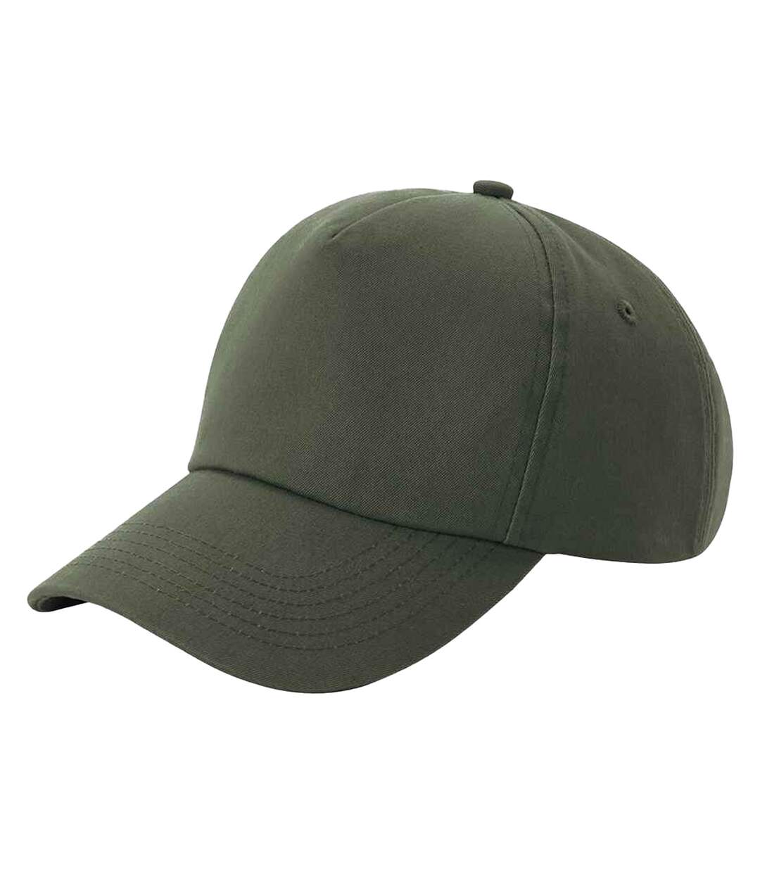 Authentic 5 panel cap olive green Beechfield-3