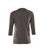 Womens/ladies Crossover 3/4 Sleeve T-shirt Dark Anthracite Mascot-2