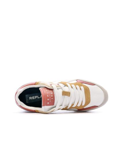 Baskets Blanche/Rose Femme Replay Lucille Penny