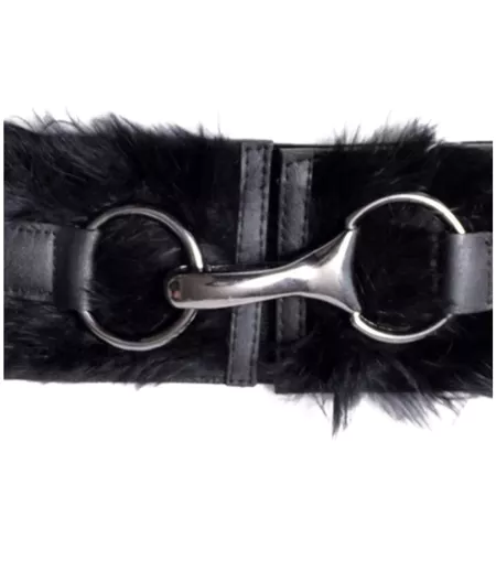 Ceinture élégance Femme en PVC Noir