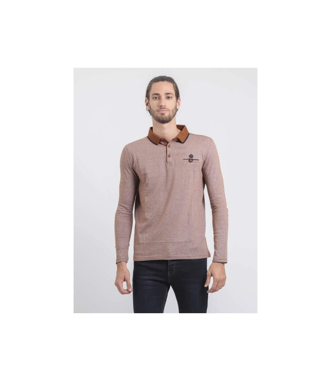 Polo manches longues pur coton PIWANGA-1
