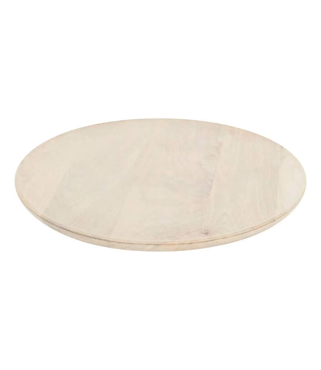 Assiette de Présentation en Bois Ward 37cm Beige-1