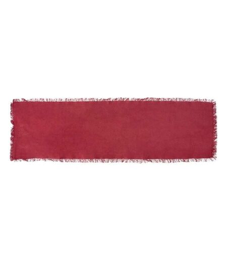 Chemin de Table Maha 38x140cm Rouge Grenat
