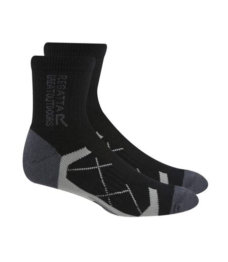 Chaussettes Pour Bottes Femme Noir Rouge Vif Regatta