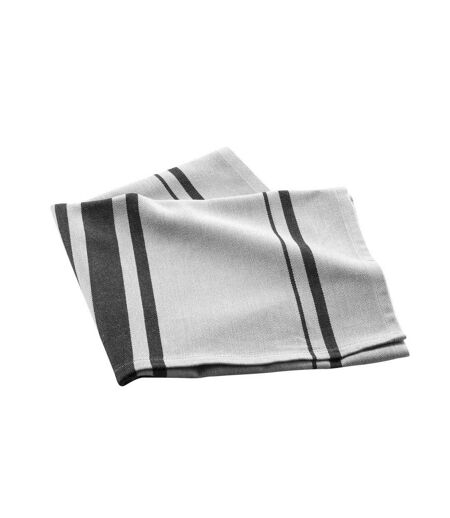 Torchon en Coton Tissé Comptoir 50x70cm Gris