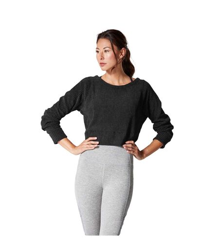 Sweat warm up femme gris foncé Tavi Noir