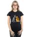Disney Femme/Ladies - Lady And The Tramp - T-shirt en coton avec baiser en relief (Noir) - UTBI16206-2