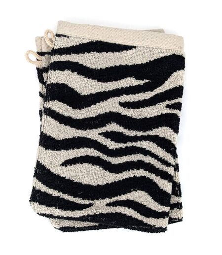 Gant de toilette absorbant coton ZEBRA Zèbre