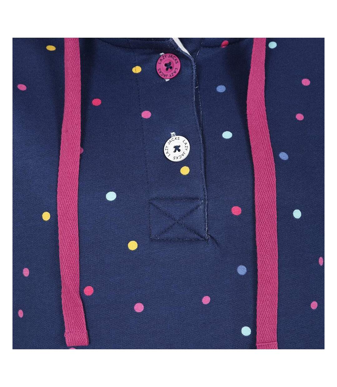 Sweat Motif/style À Pois Femme Lilas Foncé Lazy Jacks-3