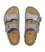 Childrens/kids Arizona Sandals Silver Birkenstock-2