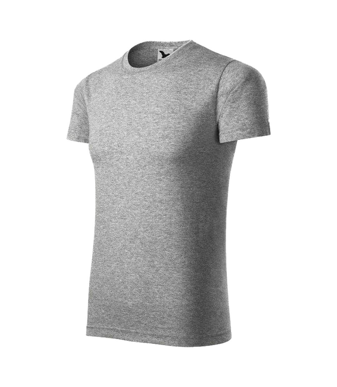 T-shirt Motif/style Uni Element Homme Gris Malfini-3