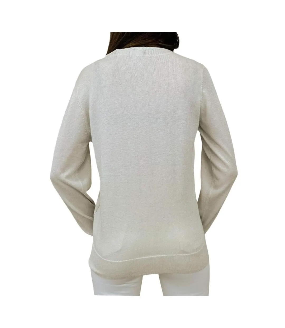 Pull écru femme vero moda blaze-2