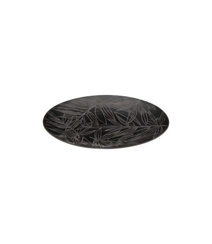 Lot de 6 Assiettes Plates Vegy 27cm Noir