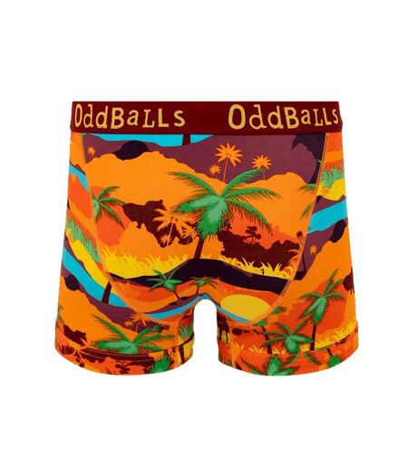 Mens waikiki boxer shorts orange/yellow OddBalls